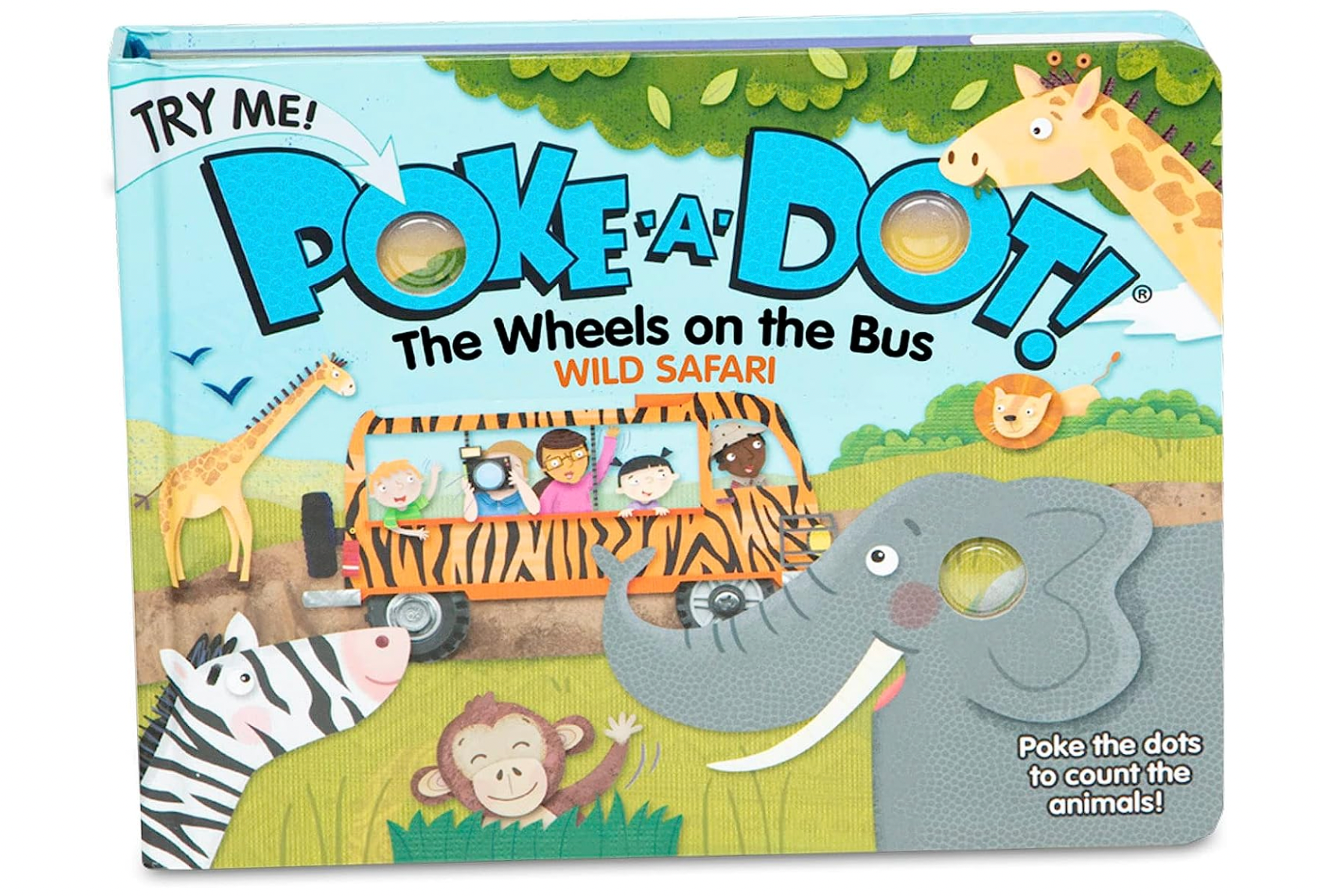 Melissa & Doug Children's Book - Poke-A-Dot: The Wheels on the Bus Wil