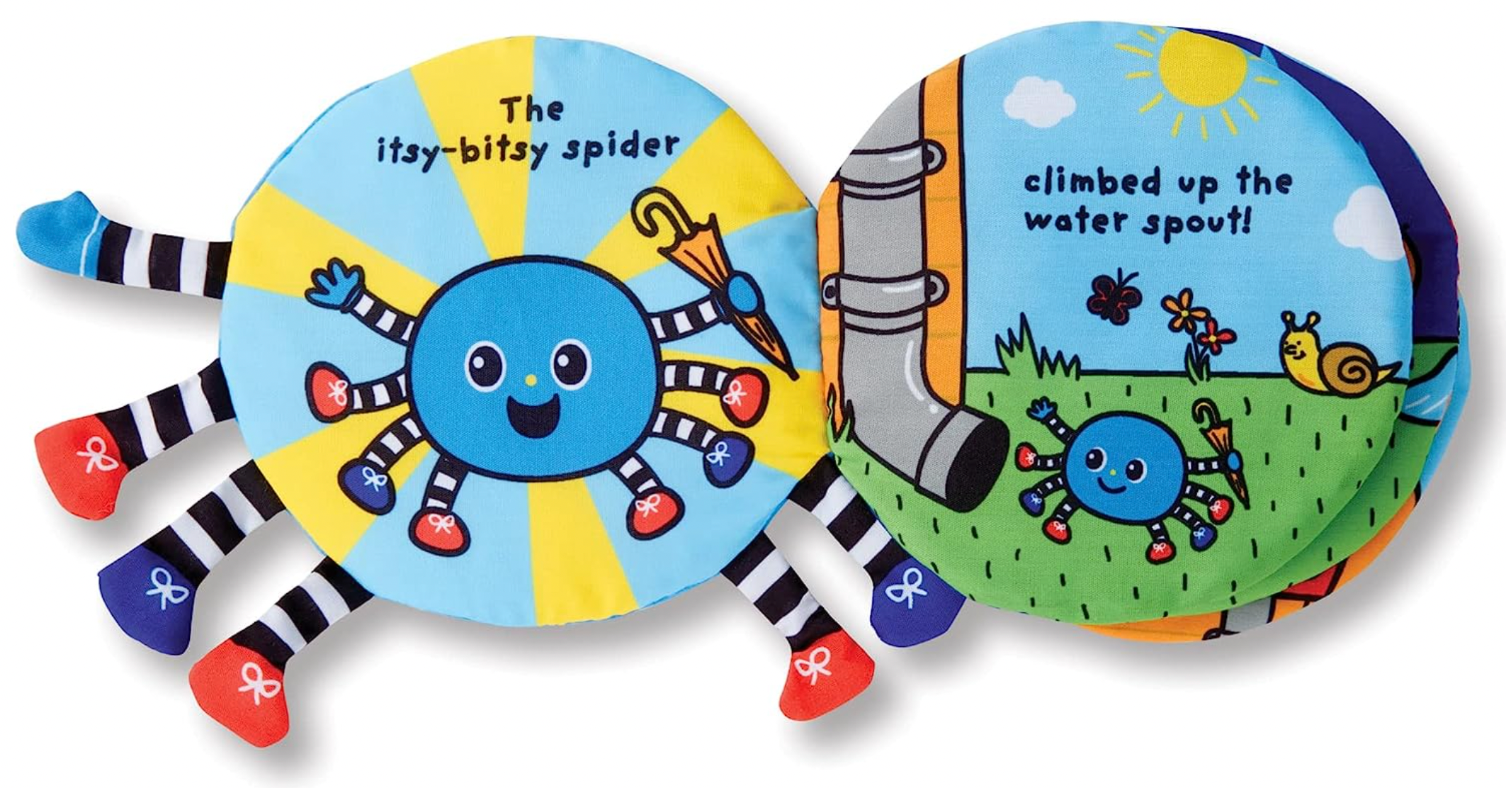 Melissa & Doug K's Kids Itsy-Bitsy Spider 8-Page Soft Activity Book for Babies and Toddlers