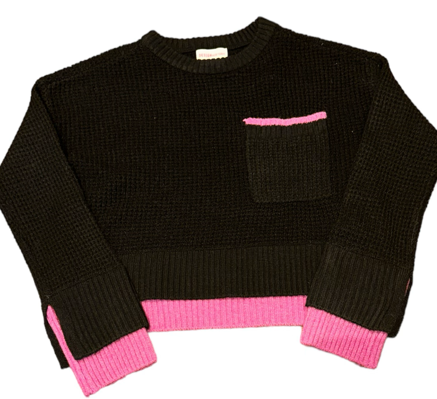 Design History - Black/Pink Sweater