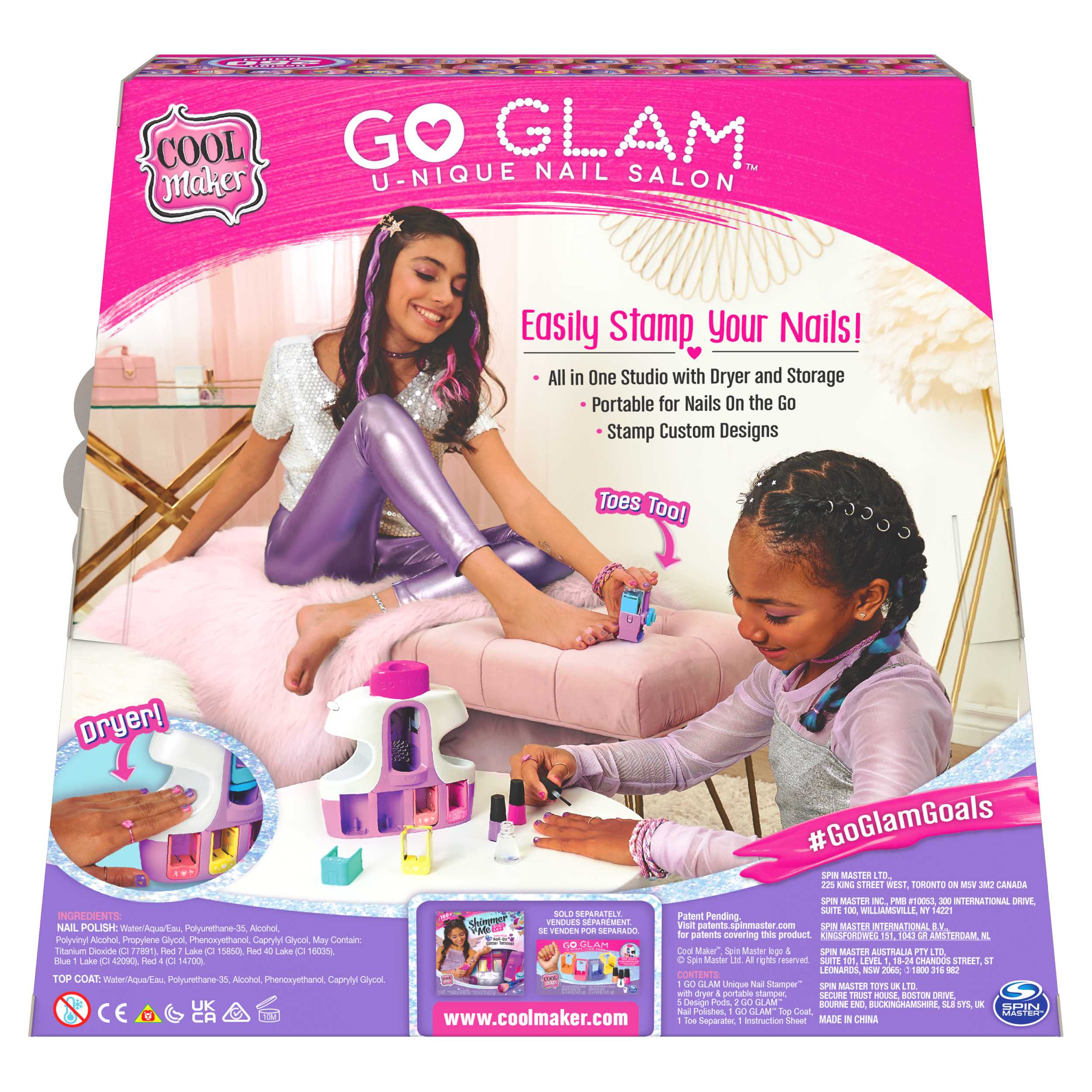 GO GLAM U-nique Nail Salon with Portable Stamper